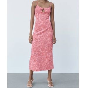 Jacquard midi dress